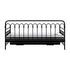 Trundle Bed Frame Daybed Single Size Black with Mattress x2