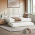 Trundle Bed Frame Single Size Metal 2x Single Beds Beige