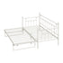 Trundle Bed Frame Single Size Metal 2x Single Beds Beige