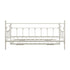 Trundle Bed Frame Single Size Metal 2x Single Beds Beige