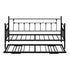 Trundle Bed Frame Single Size Metal 2x Single Beds Black