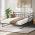Trundle Bed Frame Single Size Metal 2x Single Beds Black