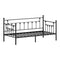 Metal Daybed Frame Single Size Steel Slat Sofa Bed Black