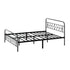 Oikiture Double Bed Frame Metal Platform with Sparkling Star Headboard