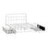 Vintage Metal Bed Frame Double – Scrollwork, 2 Drawers, 300kg Capacity, White