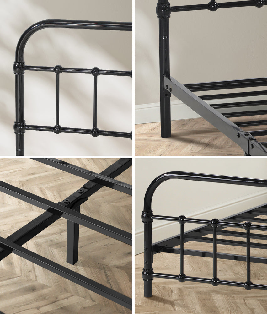 Metal Bed Frame King Single Size Bed Base Platform