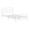 Vintage Metal Bed Frame – King Single, White, Scrollwork, Powder‑Coated