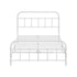 Vintage Metal Bed Frame – King Single, White, Scrollwork, Powder‑Coated
