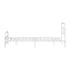 Vintage Metal Bed Frame – King Single, White, Scrollwork, Powder‑Coated