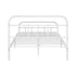 Vintage Metal Bed Frame – King Single, White, Scrollwork, Powder‑Coated