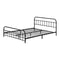 Oikiture Metal Bed Frame Queen Size Bed Base Platform
