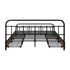 Metal Bed Frame Queen Size Bed Base with 4 Drawers Black