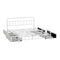 Metal Bed Frame Queen Size Bed Base with 4 Drawers White