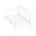 Metal Daybed Frame Single Size Sofa Bed Steel Slat Beige