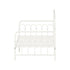 Metal Daybed Frame Single Size Sofa Bed Steel Slat Beige