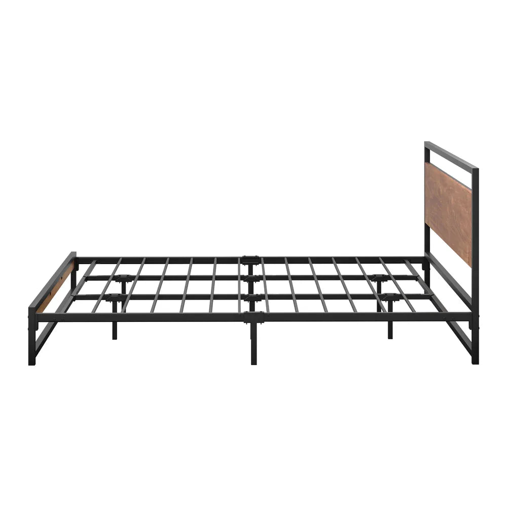 Metal Bed Frame King Size Beds Base Platform Wood