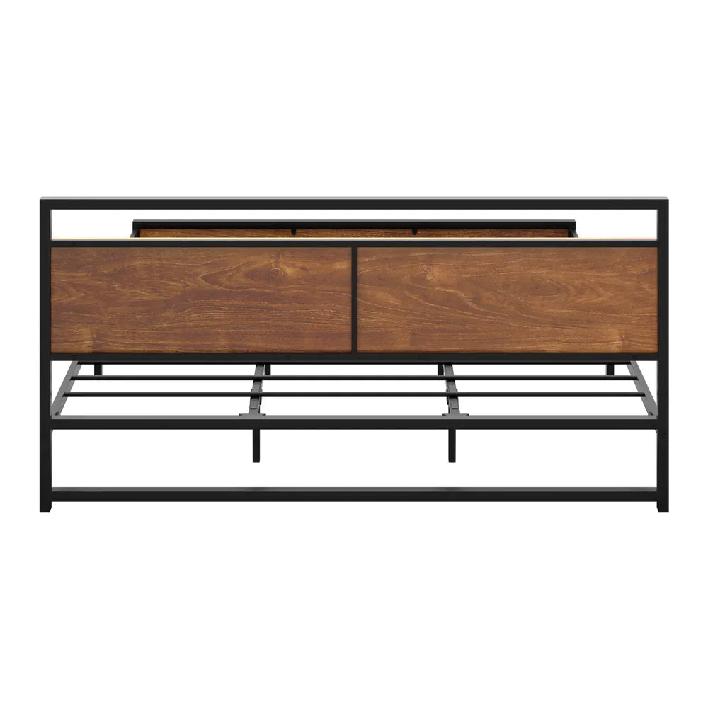 Metal Bed Frame King Size Beds Base Platform Wood