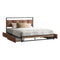 Metal Bed Frame King Size Bed Base Platform 4 Drawers Black