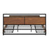 Metal Bed Frame King Size Bed Base Platform 4 Drawers Black