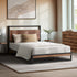 Metal Bed Frame – Industrial Design, Wood Accents, King Single