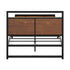 Metal Bed Frame King Single Bed Base Platform 2 Drawers Black