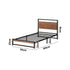 Metal Bed Frame Single Size Beds Base Platform Wood