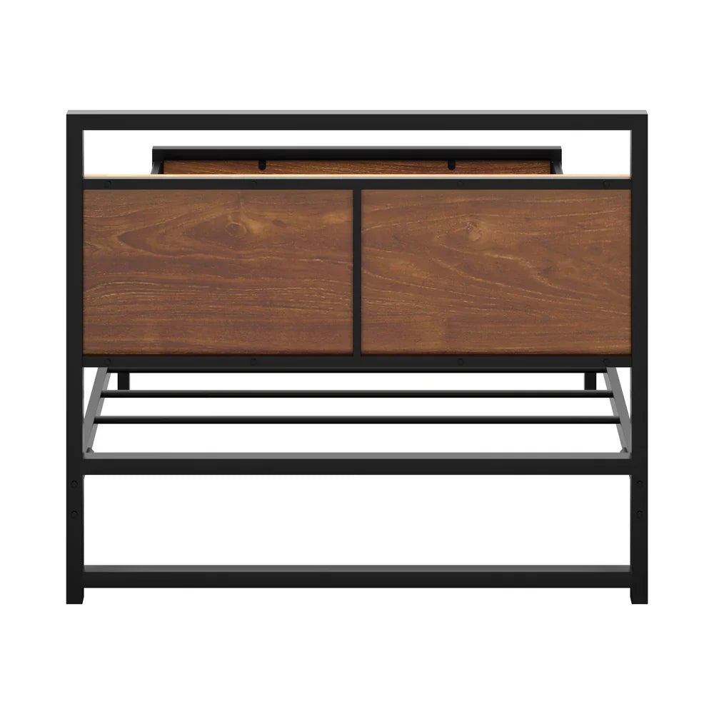 Metal Bed Frame Single Size Beds Base Platform Wood