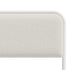 Metal Bed Frame King Single Size Bedhead Boucle Fabric Beige