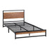 Metal Bed Frame King Single Size Wooden