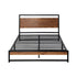Metal Bed Frame King Single Size Wooden