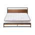 Oikiture Metal Bed Frame Double Size Beds Platform with Mattress
