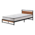 Metal Bed Frame King Single Beds Platform with Mattress