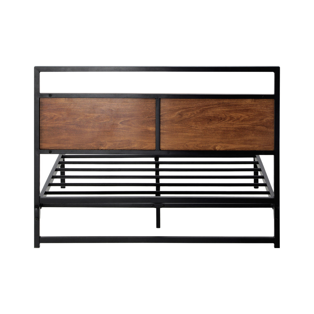 Metal Bed Frame Single Size Beds Platform Wood