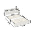 Bed Frame Double Size with LED Lights USB Charging Headboad