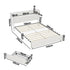 Double Bed Frame with LED Headboard, USB Charging & 2 Drawers