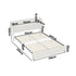Bed Frame Queen Size with LED Lights USB Charging Headboad