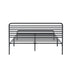 Double Metal Bed Frame Railing-style Black