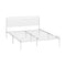 Metal Bed Frame Double Size Platform White