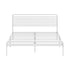 Metal Bed Frame Double Size Platform White