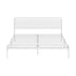 Metal Bed Frame Queen Size Platform White