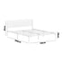 Metal Bed Frame Queen Size Platform White