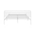 Metal Bed Frame Queen Size Platform White