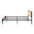 Metal Bed Frame King Single Size with Rattan Board