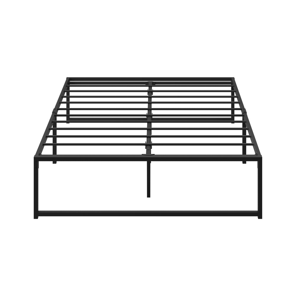 Metal Bed Frame Double Size Beds Platform Black