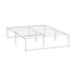 Metal Bed Frame Double Size Bed Base White