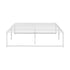 Metal Bed Frame Double Size Bed Base White