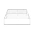 Metal Bed Frame Double Size Bed Base White