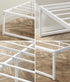 Metal Bed Frame Double Size Bed Base White