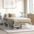 Metal Bed Frame King Single Bed Base White