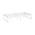 Metal Bed Frame King Single Bed Base White